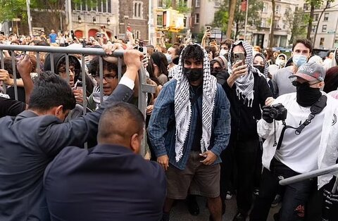 تشدید برخورد دانشگاه کلمبیا با دانشجویان معترض به جنگ غزه