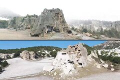 شکارچیان گنج با دینامیت به جان میراث ۳ هزار ساله ترکیه افتادند