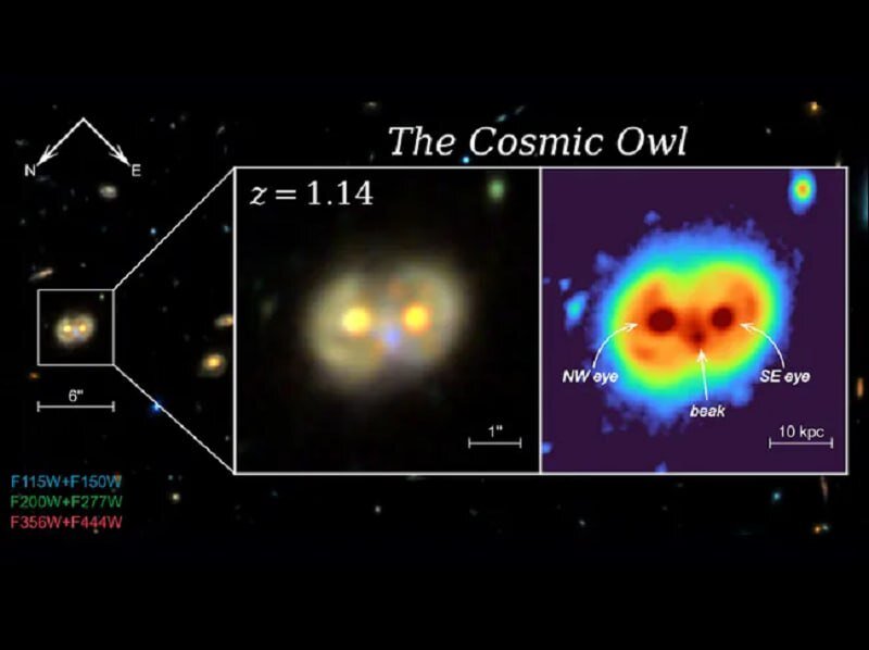 کشف «جغد کیهانی» در اعماق فضا توسط تلسکوپ جیمز وب