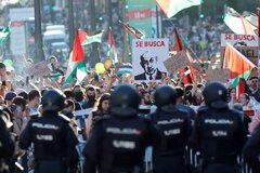 لغو فینال دوچرخه‌سواری «وئلتا اسپانیا» به‌دلیل تظاهرات گسترده حامیان فلسطین