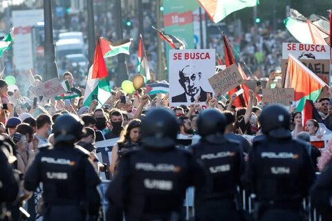لغو فینال دوچرخه‌سواری «وئلتا اسپانیا» به‌دلیل تظاهرات گسترده حامیان فلسطین