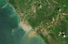 سیل مرگبار اندونزی از چشم فضا